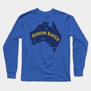 AUSSIE MAP SIMON BAKER Long Sleeve T-Shirt